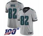 Philadelphia Eagles #82 Mike Quick Limited Silver Inverted Legend 100th Season Football Jersey
