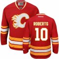 Calgary Flames #10 Gary Roberts Authentic Red Third NHL Jersey