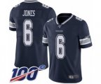 Dallas Cowboys #6 Chris Jones Navy Blue Team Color Vapor Untouchable Limited Player 100th Season Football Jersey
