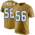 Jacksonville Jaguars #56 Dante Fowler Jr Gold Rush Pride Name & Number T-Shirt