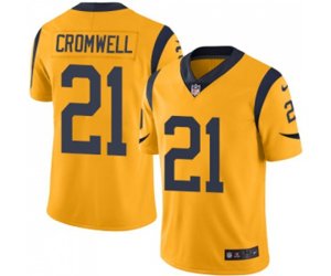 Los Angeles Rams #21 Nolan Cromwell Limited Gold Rush Vapor Untouchable Football Jersey