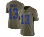 Dallas Cowboys #13 Michael Gallup Limited Olive 2017 Salute to Service Football Jersey