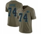 Carolina Panthers #74 Greg Little Limited Olive 2017 Salute to Service Football Jersey