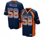 Denver Broncos #58 Von Miller Limited Navy Blue Strobe Football Jersey