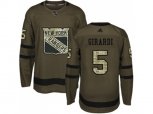 Adidas New York Rangers #5 Dan Girardi Green Salute to Service Stitched NHL Jersey