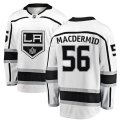 Los Angeles Kings #56 Kurtis MacDermid Authentic White Away Fanatics Branded Breakaway NHL Jersey