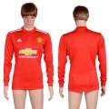 2017-18 Manchester United Home Long Sleeve Thailand Soccer Jersey