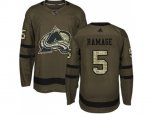 Colorado Avalanche #5 Rob Ramage Green Salute to Service Stitched NHL Jersey