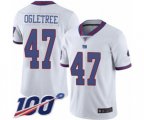 New York Giants #47 Alec Ogletree Limited White Rush Vapor Untouchable 100th Season Football Jersey