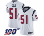 Houston Texans #51 Dylan Cole White Vapor Untouchable Limited Player 100th Season Football Jersey