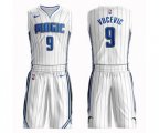 Orlando Magic #9 Nikola Vucevic Swingman White Basketball Suit Jersey - Association Edition