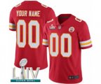 Kansas City Chiefs Customized Red Team Color Vapor Untouchable Custom Limited Super Bowl LIV Bound Football Jersey