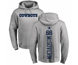 Dallas Cowboys #66 Connor McGovern Ash Backer Pullover Hoodie