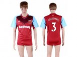 West Ham United #3 Cresswell Home Soccer Club Jersey