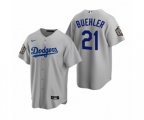 Los Angeles Dodgers Walker Buehler Gray 2020 World Series Replica Jersey