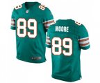 Miami Dolphins #89 Nat Moore Elite Aqua Green Alternate Football Jersey