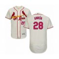 St. Louis Cardinals #28 Adolis Garcia Cream Alternate Flex Base Authentic Collection Baseball Player Jersey