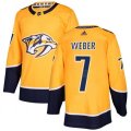 Nashville Predators #7 Yannick Weber Premier Gold Home NHL Jersey