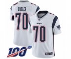 New England Patriots #70 Adam Butler White Vapor Untouchable Limited Player 100th Season Football Jersey