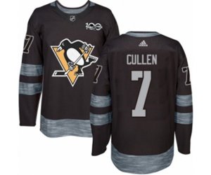 Adidas Pittsburgh Penguins #7 Matt Cullen Authentic Black 1917-2017 100th Anniversary NHL Jersey