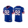 New York Giants #92 Michael Strahan Royal Vapor Untouchable Limited Stitched Jersey