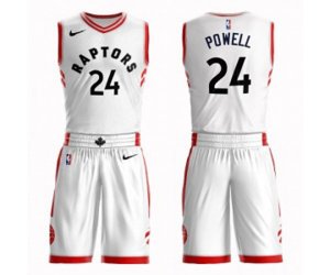 Toronto Raptors #24 Norman Powell Swingman White Basketball Suit Jersey - Association Edition
