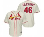 St. Louis Cardinals #46 Paul Goldschmidt Replica Cream Alternate Cool Base Baseball Jersey