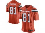Cleveland Browns #81 Rashard Higgins Game Orange Alternate NFL Jersey