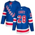 New York Rangers #28 Paul Carey Premier Royal Blue Home NHL Jersey