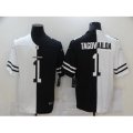 Miami Dolphins #1 Tua Tagovailoa Black White Limited Split Fashion Football Jersey