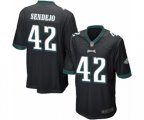 Philadelphia Eagles #42 Andrew Sendejo Game Black Alternate Football Jersey