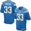 Los Angeles Chargers #33 Tre Boston Game Electric Blue Alternate NFL Jersey