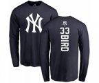MLB Nike New York Yankees #33 Greg Bird Navy Blue Name & Number T-Shirt