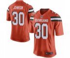 Cleveland Browns #30 D'Ernest Johnson Game Orange Alternate Football Jersey