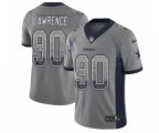 Dallas Cowboys #90 Demarcus Lawrence Limited Gray Rush Drift Fashion NFL Jersey