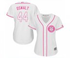 Women's Houston Astros #44 Roy Oswalt Authentic White Fashion Cool Base Baseball Jersey
