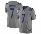 Indianapolis Colts #7 Jacoby Brissett Limited Gray Inverted Legend Football Jersey