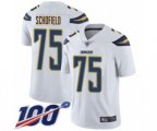 Los Angeles Chargers #75 Michael Schofield White Vapor Untouchable Limited Player 100th Season Football Jersey