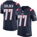 New England Patriots #77 Nate Solder Limited Navy Blue Rush Vapor Untouchable NFL Jersey