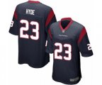 Houston Texans #23 Carlos Hyde Game Navy Blue Team Color Football Jersey