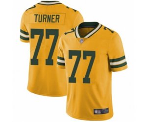 Green Bay Packers #77 Billy Turner Limited Gold Rush Vapor Untouchable Football Jersey