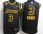 Los Angeles Lakers #3 Anthony Davis Black Nike City Edition Basketball Jersey
