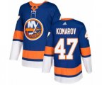 New York Islanders #47 Leo Komarov Authentic Royal Blue Home NHL Jersey