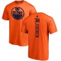 Edmonton Oilers #36 Jussi Jokinen Orange One Color Backer T-Shirt