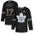 Toronto Maple Leafs #17 Wendel Clark Black Authentic Classic Stitched NHL Jersey