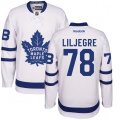 Toronto Maple Leafs #78 Timothy Liljegren Authentic White Away NHL Jersey