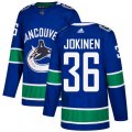 Vancouver Canucks #36 Jussi Jokinen Authentic Blue Home NHL Jersey