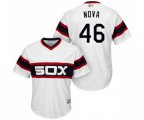 Chicago White Sox #46 Ivan Nova Replica White 2013 Alternate Home Cool Base Baseball Jersey