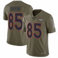 Denver Broncos #85 Virgil Green Limited Olive 2017 Salute to Service NFL Jersey