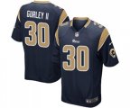 Los Angeles Rams #30 Todd Gurley Game Navy Blue Team Color Football Jersey